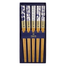 5 Pairs Japonica Chopsticks Gift Set